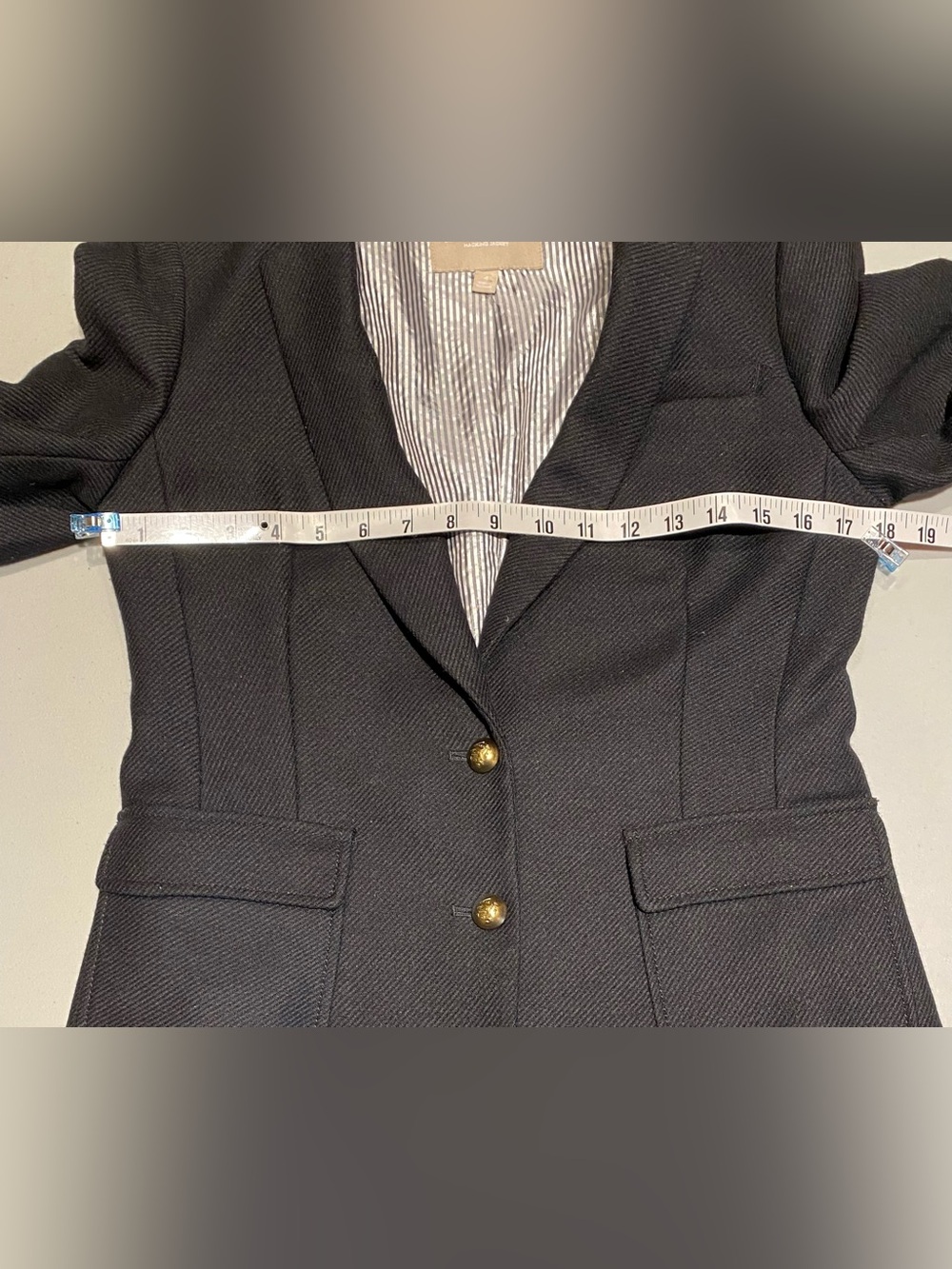 Banana Republic Black Wool Jacket / Blazer, size 4 - Picture 11 of 11